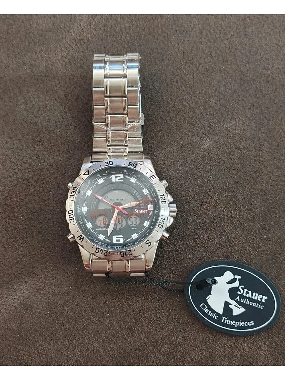 Stauer Compendium Hybrid Men's Watch (Model 19093) New In Box